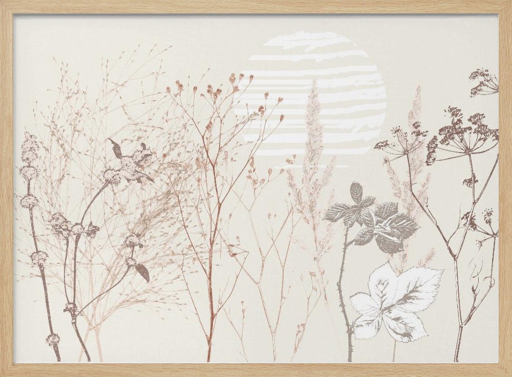 Plant based calming atmosphere earthy tones | Poster