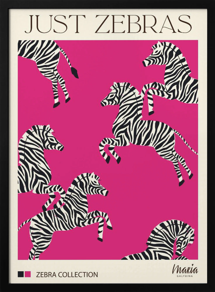 JUST ZEBRAS. Zebra Collection | Poster