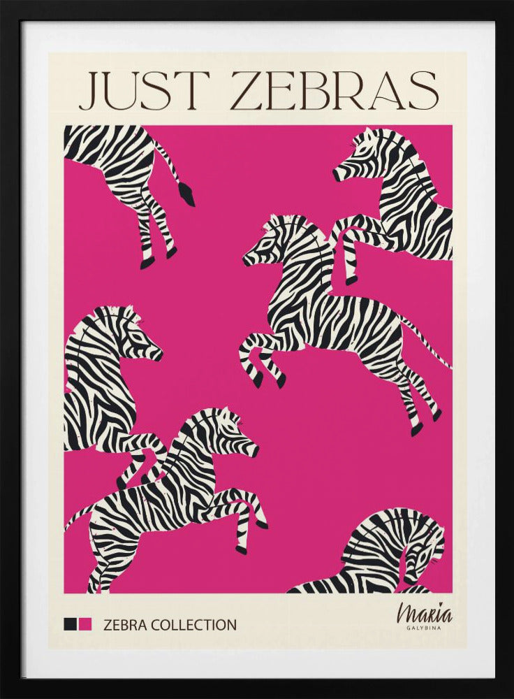 JUST ZEBRAS. Zebra Collection | Poster