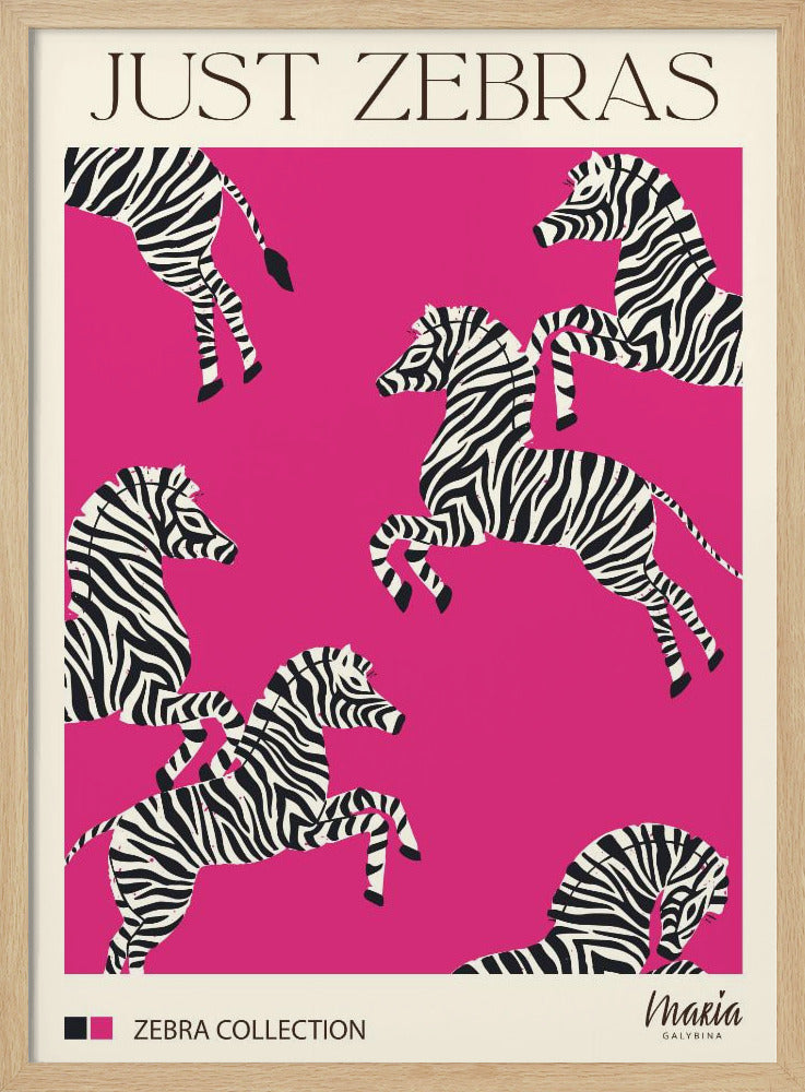 JUST ZEBRAS. Zebra Collection | Poster