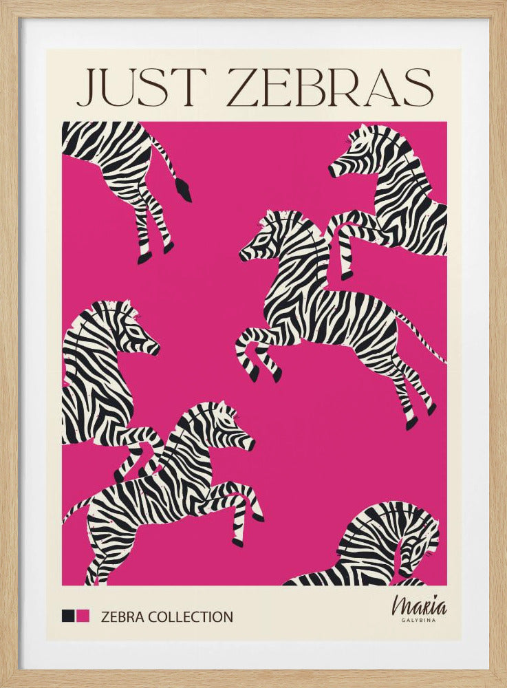 JUST ZEBRAS. Zebra Collection | Poster