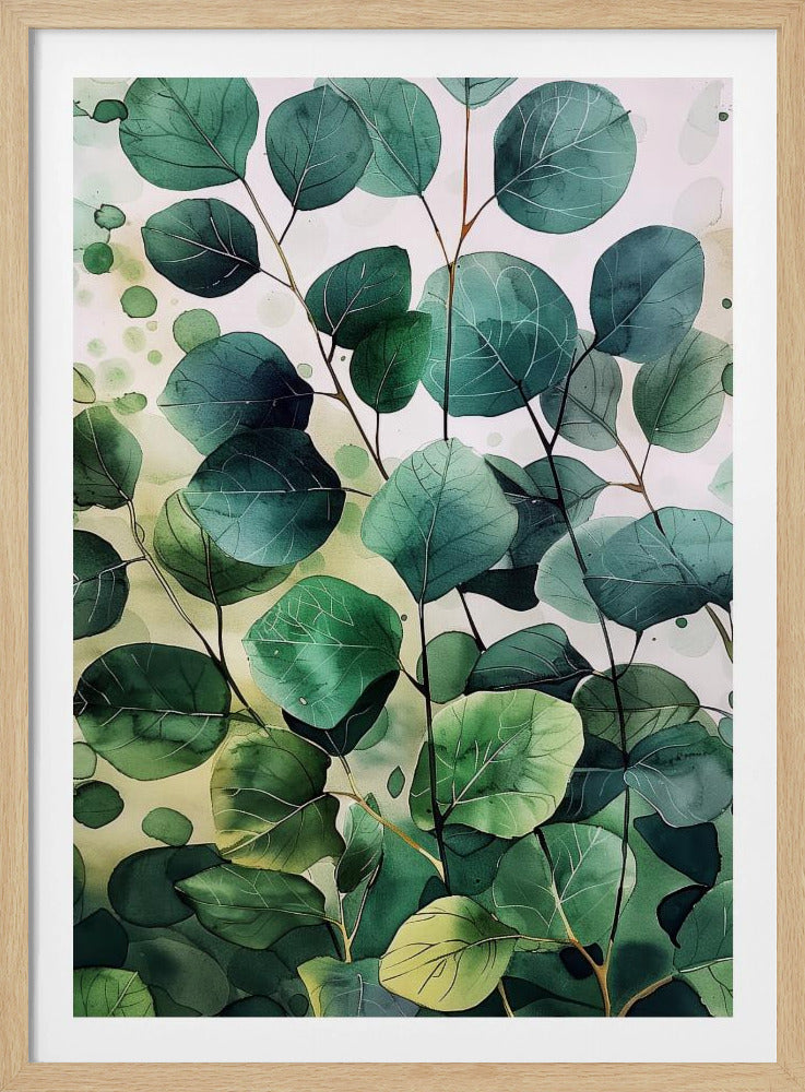 Nature Flowers and Leaves Watercolor Art (9) | Poster