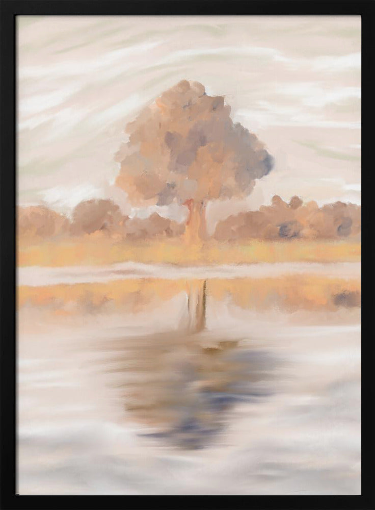 Sovereign Reflections of the Jackalberry Tree, Caprivi, Botswana | Poster