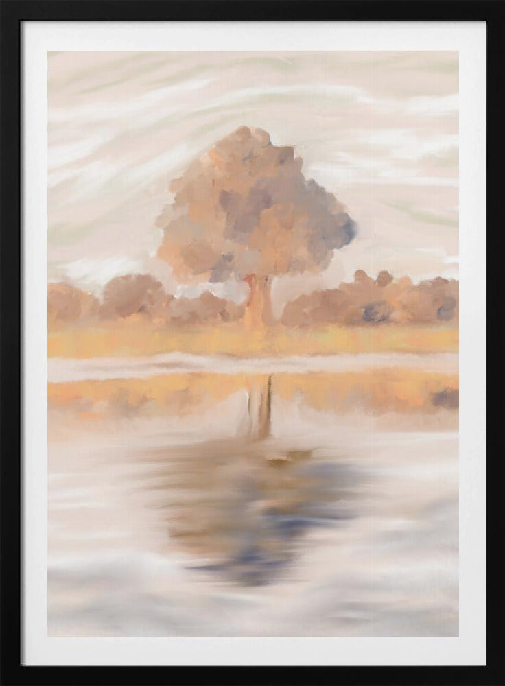 Sovereign Reflections of the Jackalberry Tree, Caprivi, Botswana | Poster