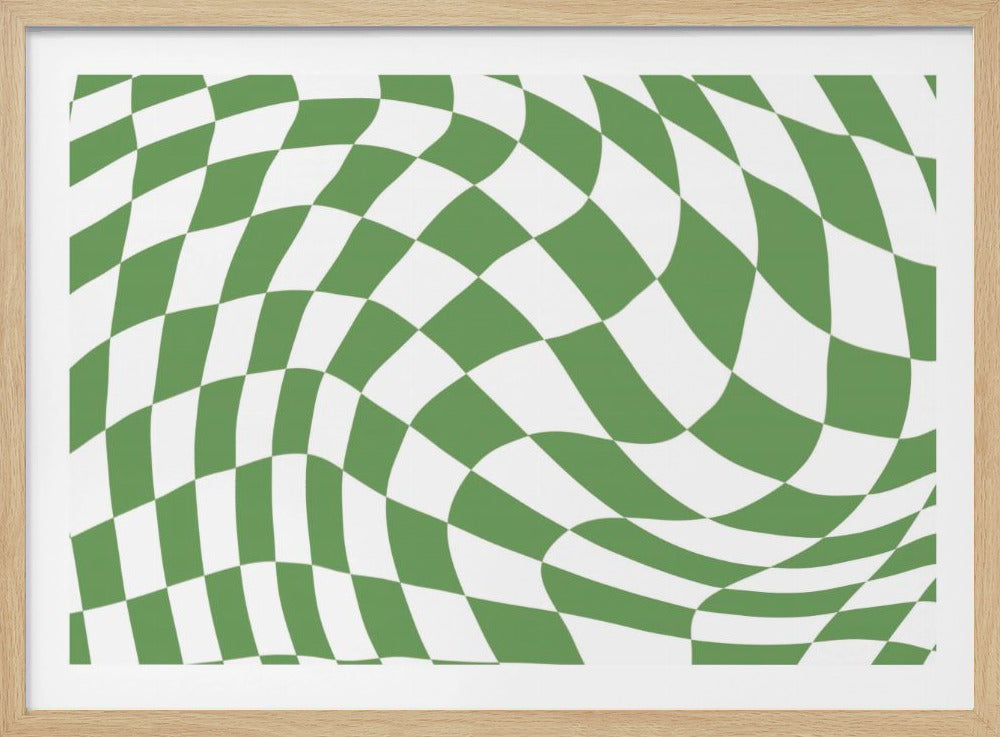 Green Checkerboard | Poster