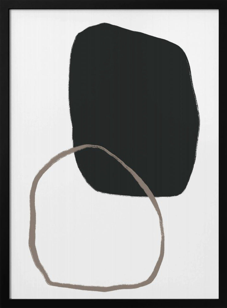 Black Organic Shape | Poster