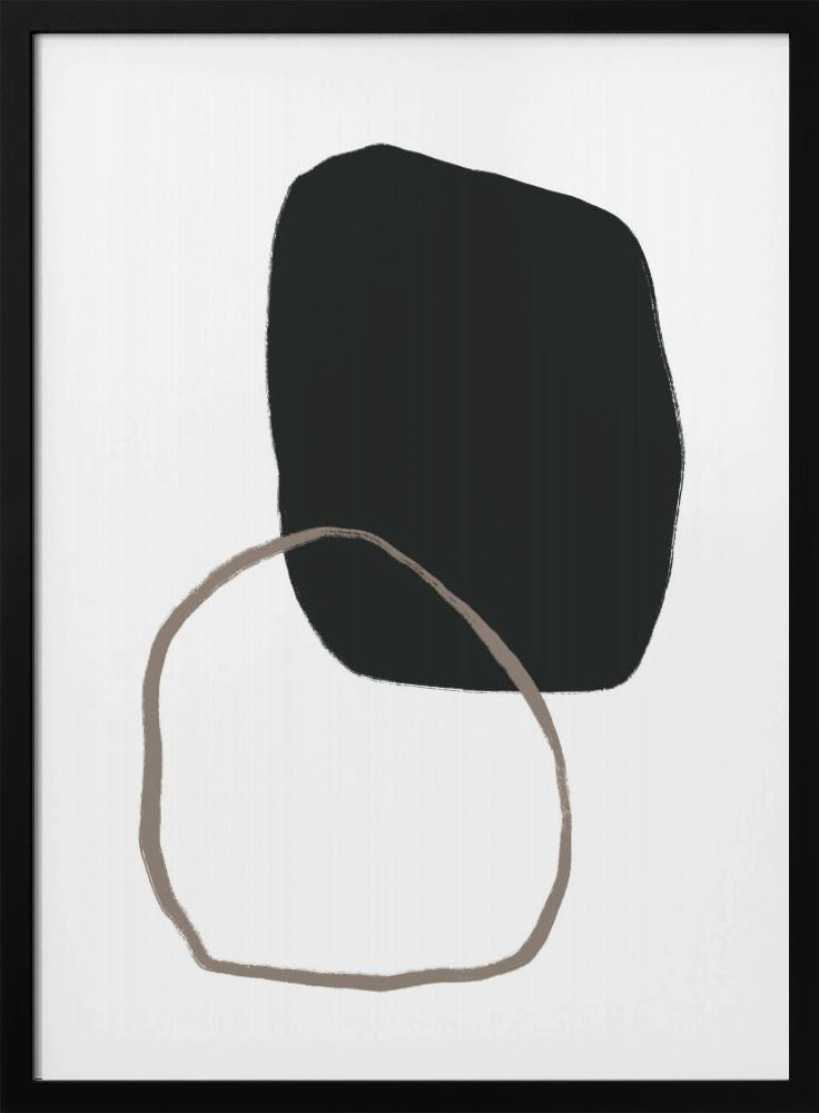 Black Organic Shape | Poster