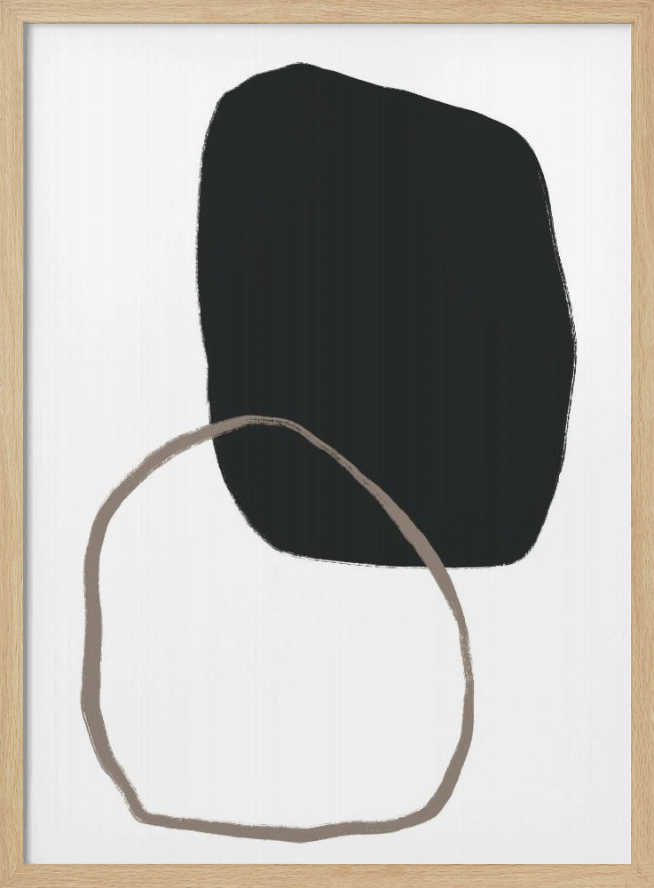 Black Organic Shape | Poster