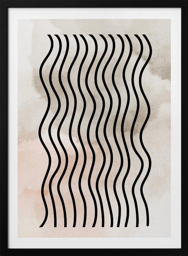 Curved Rhythm Lines | Poster