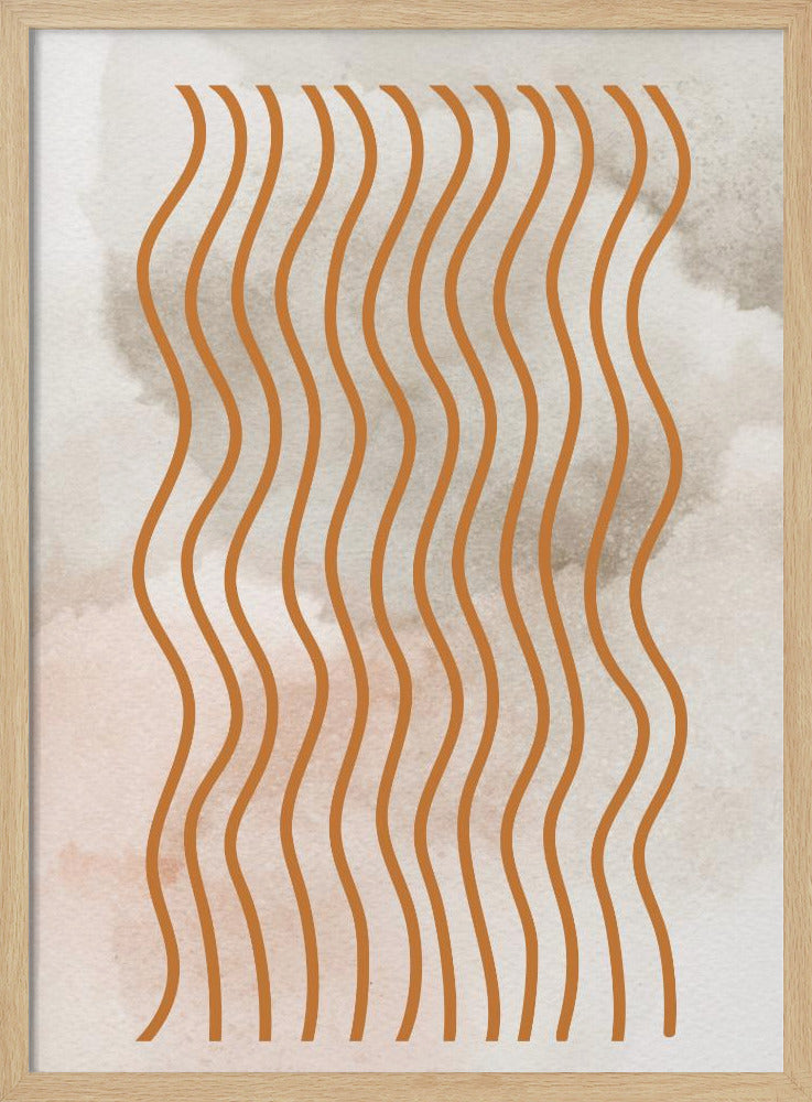 Curved Line Harmony | Poster