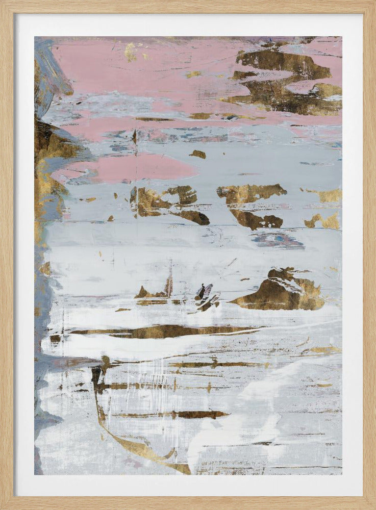 Abstract Soft Whites 2 | Poster