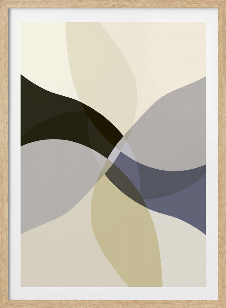 Abstract Neutral Shapes Print 3 | Poster