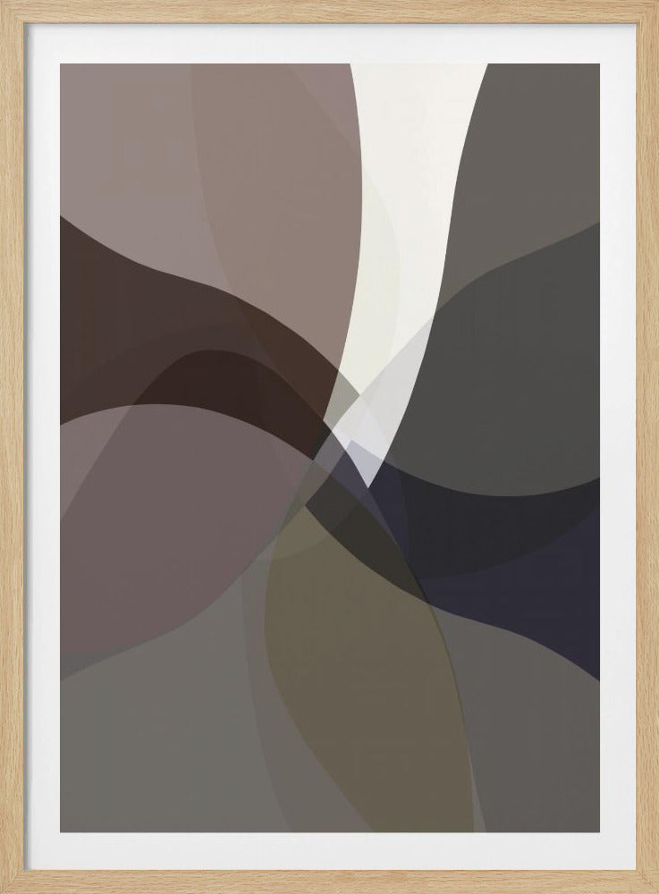 Abstract Neutral Shapes Print 5 | Poster