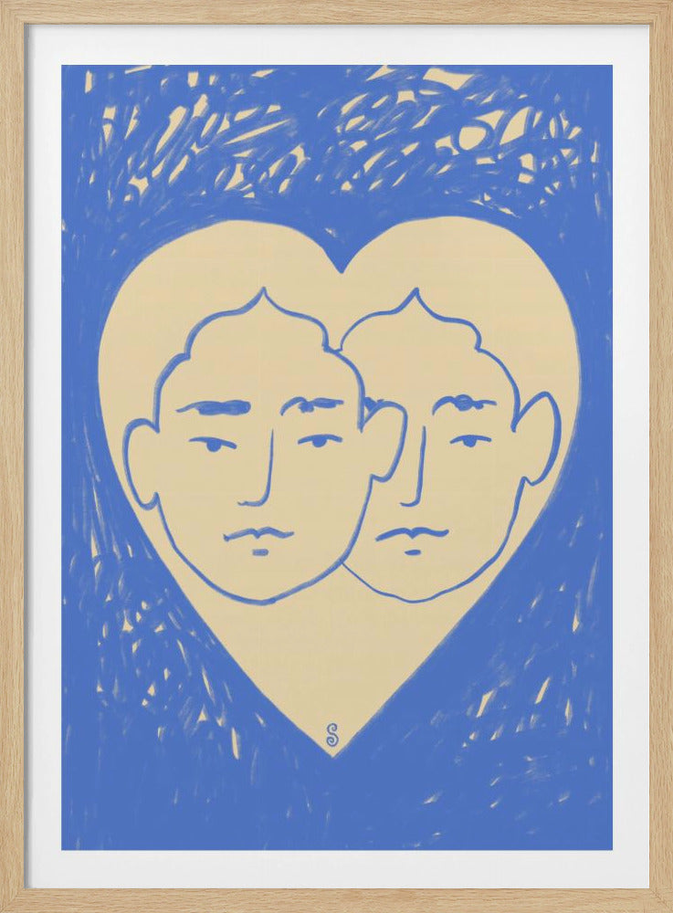 Two Abstract Faces | Poster