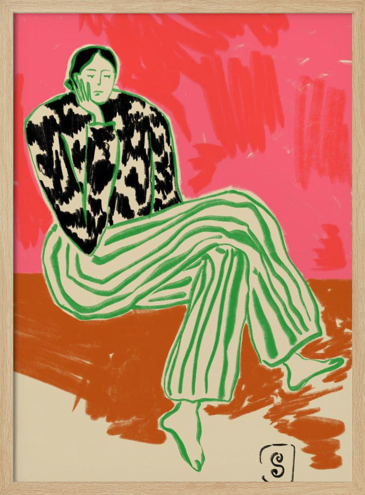 Calm Woman Portrait | Poster