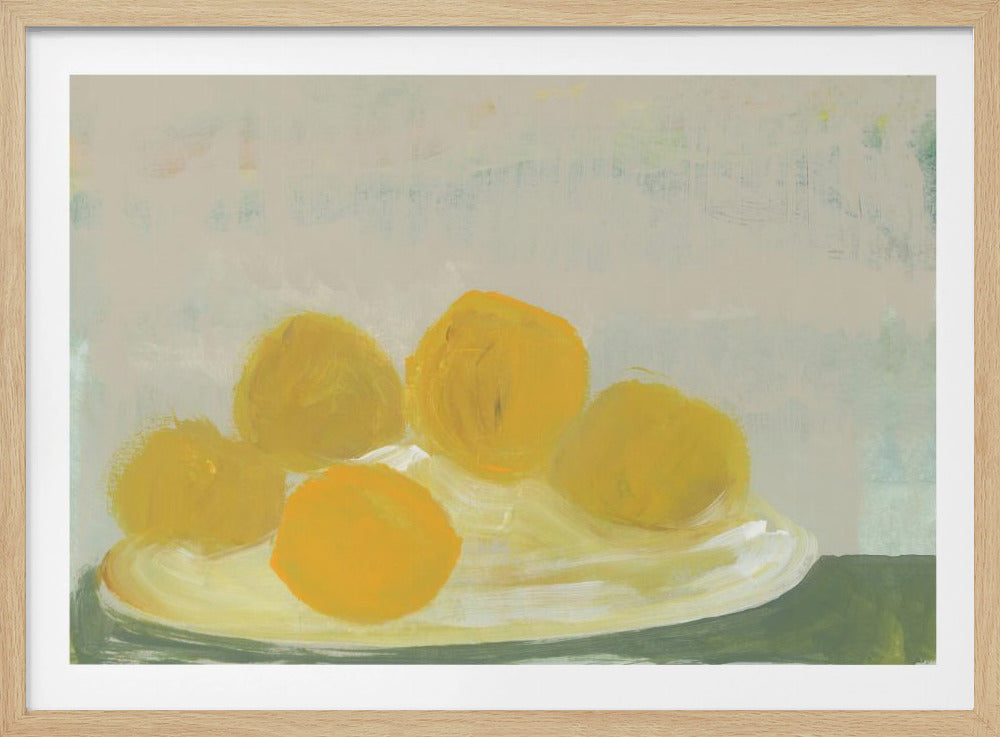 Limoni sul piatto No 1 | Poster