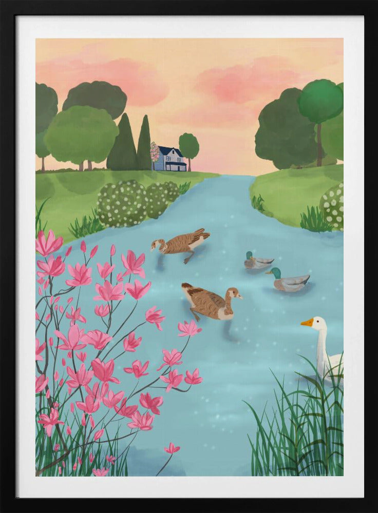 Ducks on Summer Trails | Poster