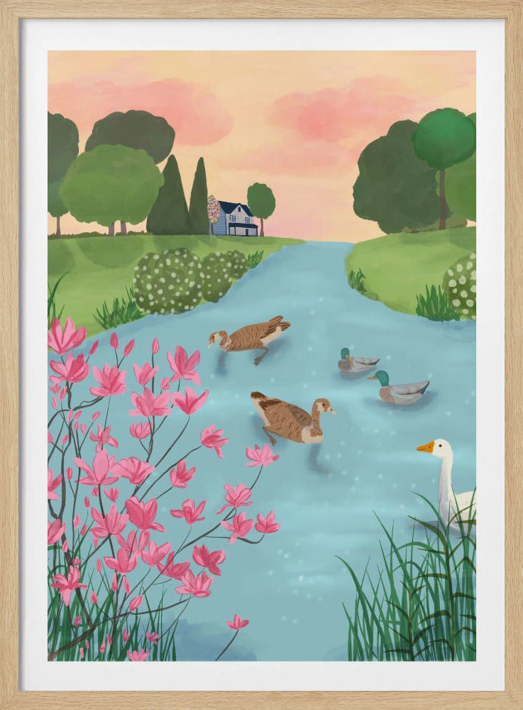 Ducks on Summer Trails | Poster