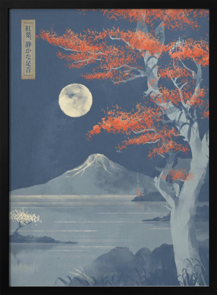 Crimson Leaves, Silent Steps | Poster