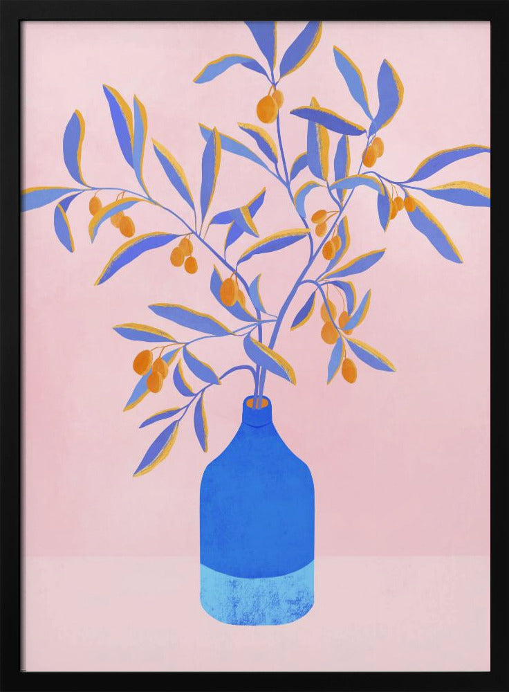 Blue Branches Still Life | Poster