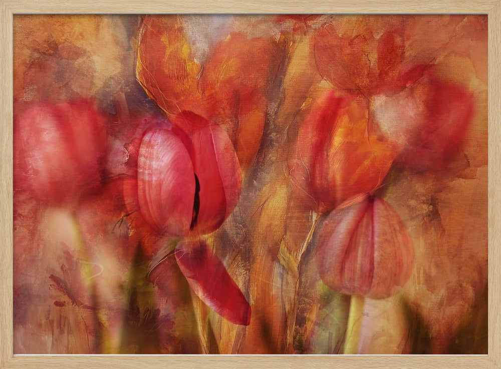 Painterly Tulips | Poster