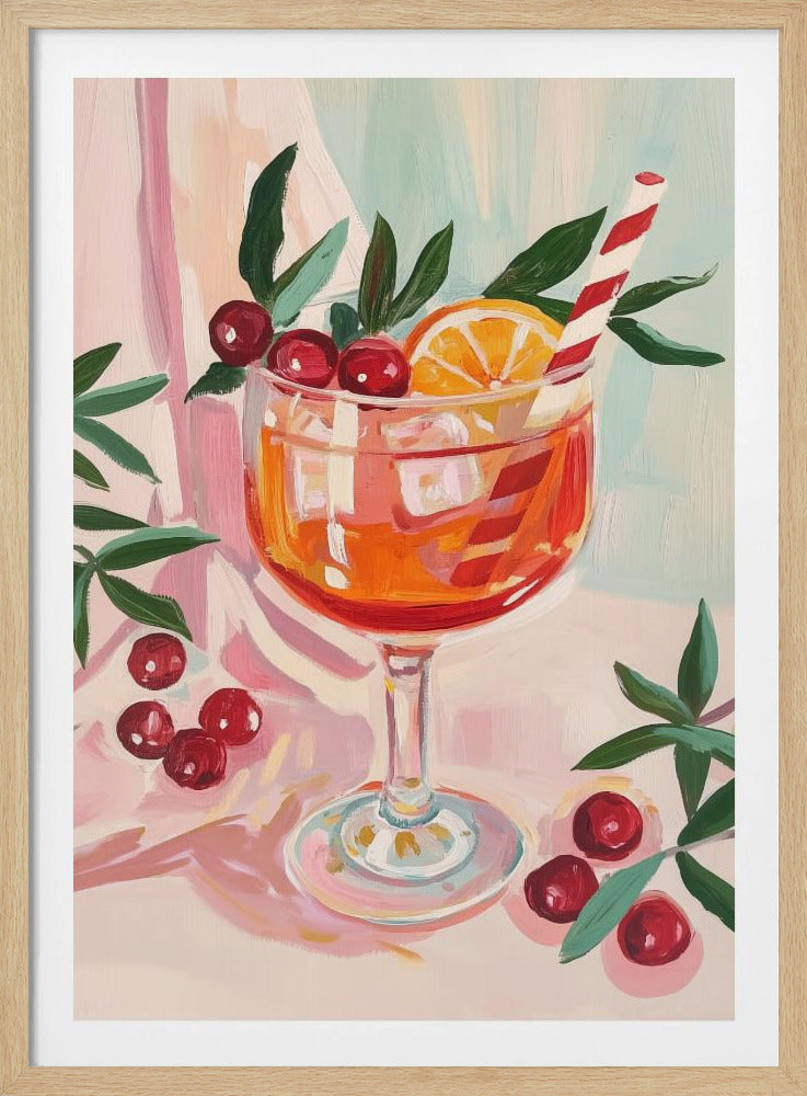Christmas Aperol Spritz Cocktail | Poster
