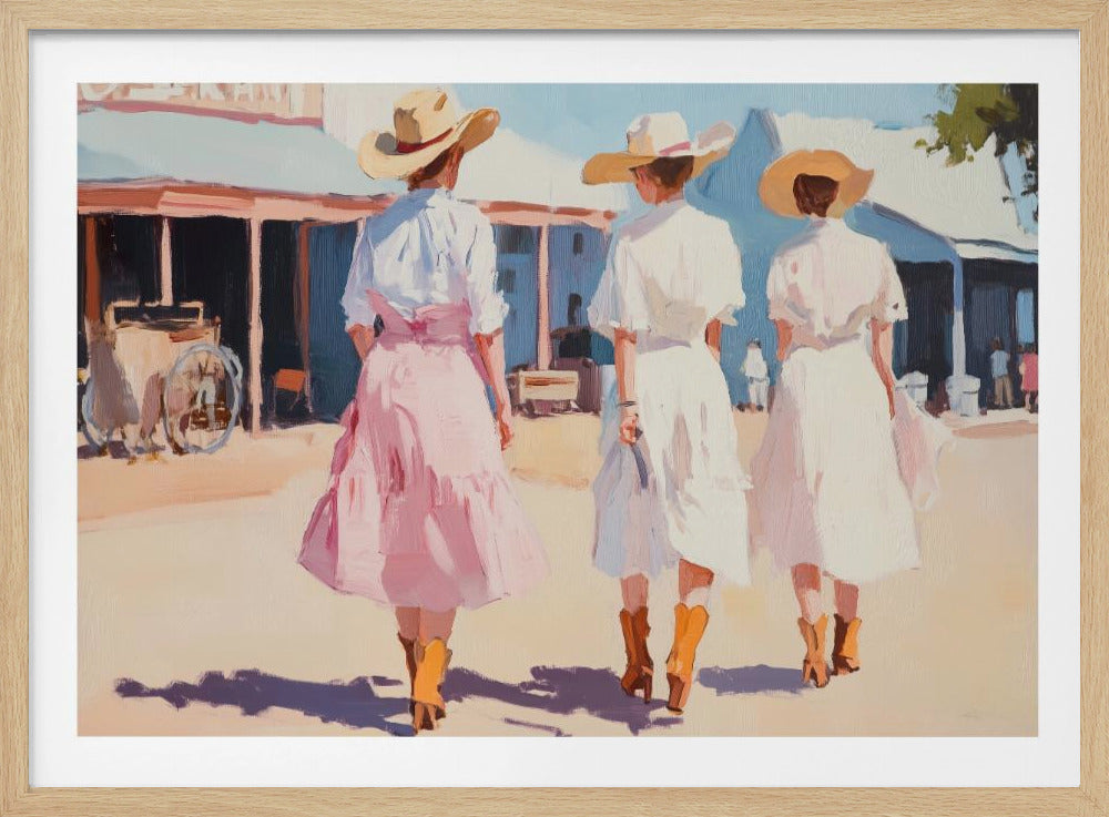 Retro Western Ladies | Poster