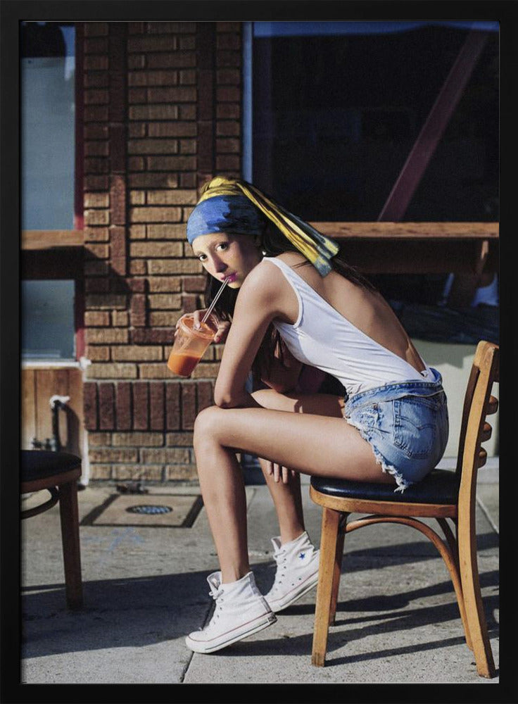 Girl With Pearl Earring Chillout Mood | Poster