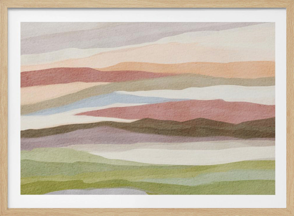 Abstract watercolor landscape | Poster