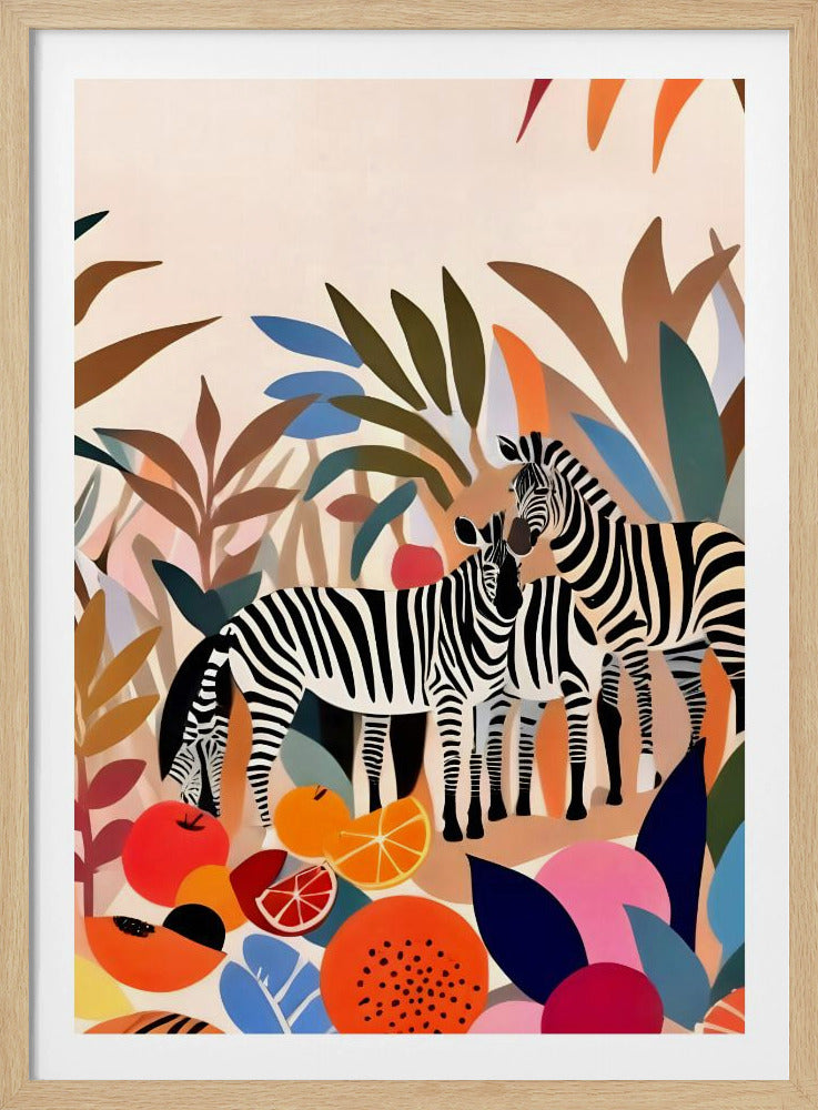 Three Zebras | Poster