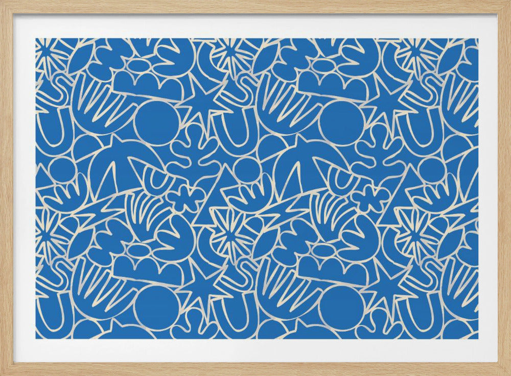 Dynamic Blue Dance | Poster