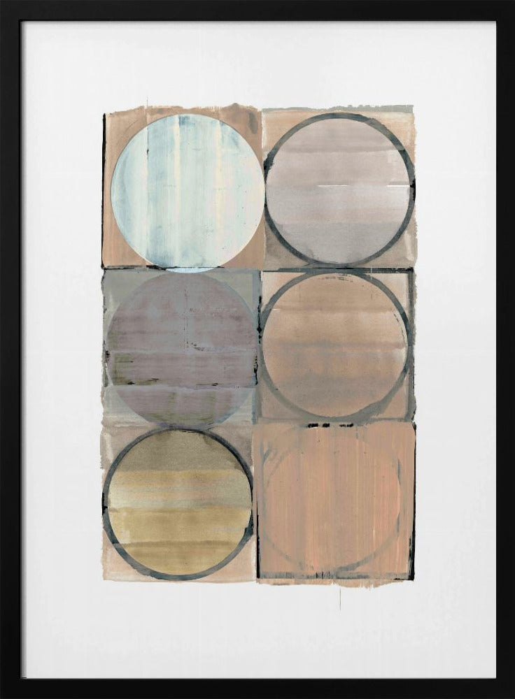Circles In Squares No 3 | Poster