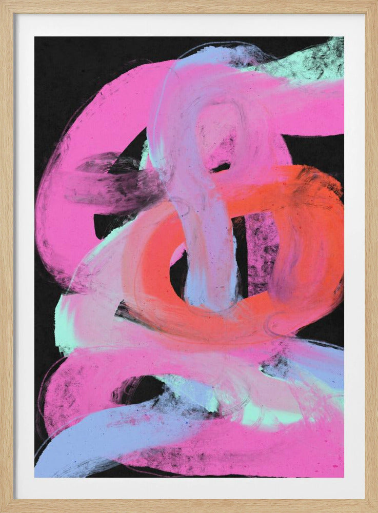 Neon Swirls | Poster