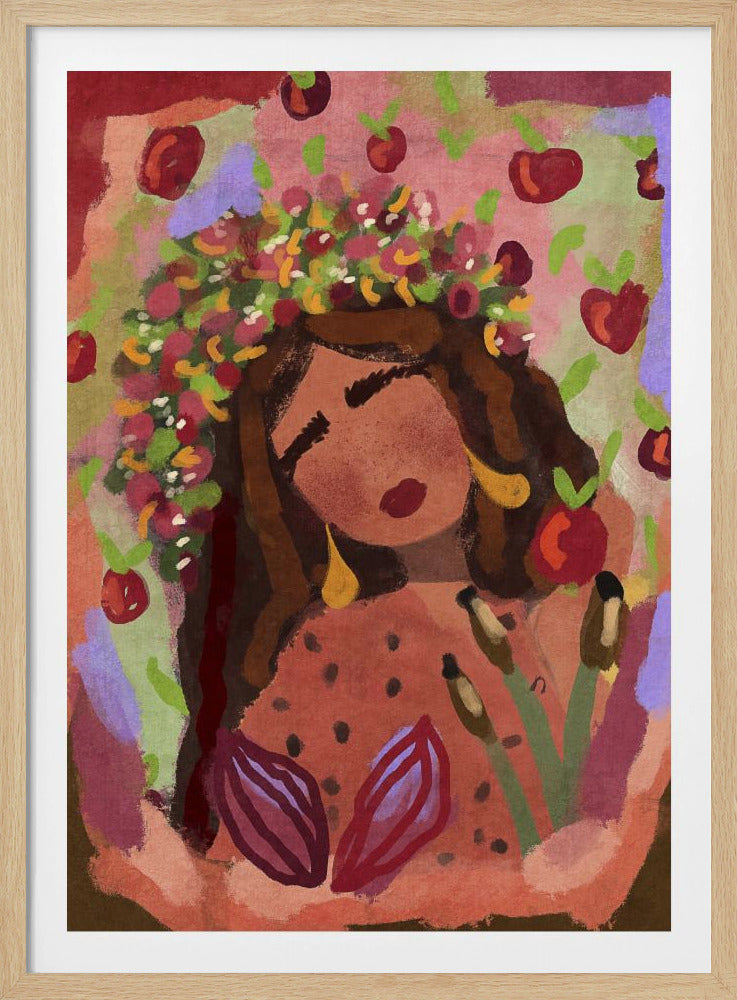 Woman and apples | Poster