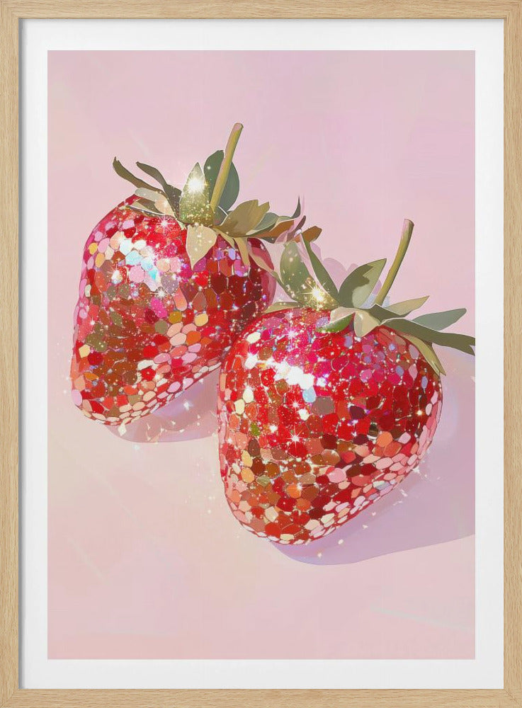 Sparkling Strawberries | Poster