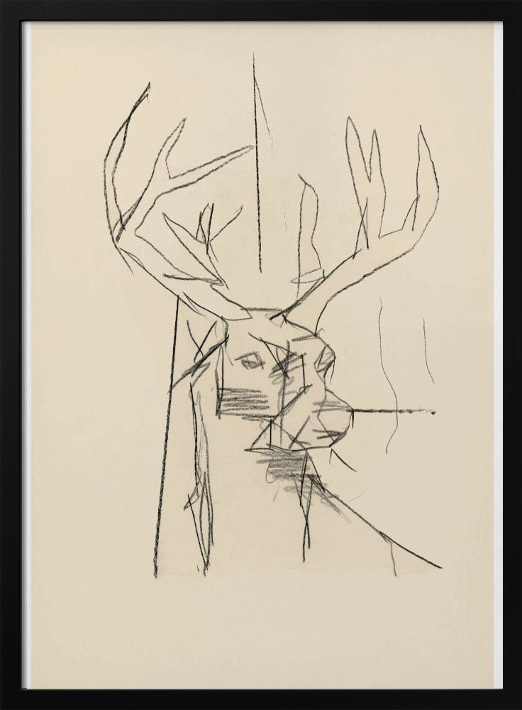 Étude Cerf (stag) No.2 | Poster