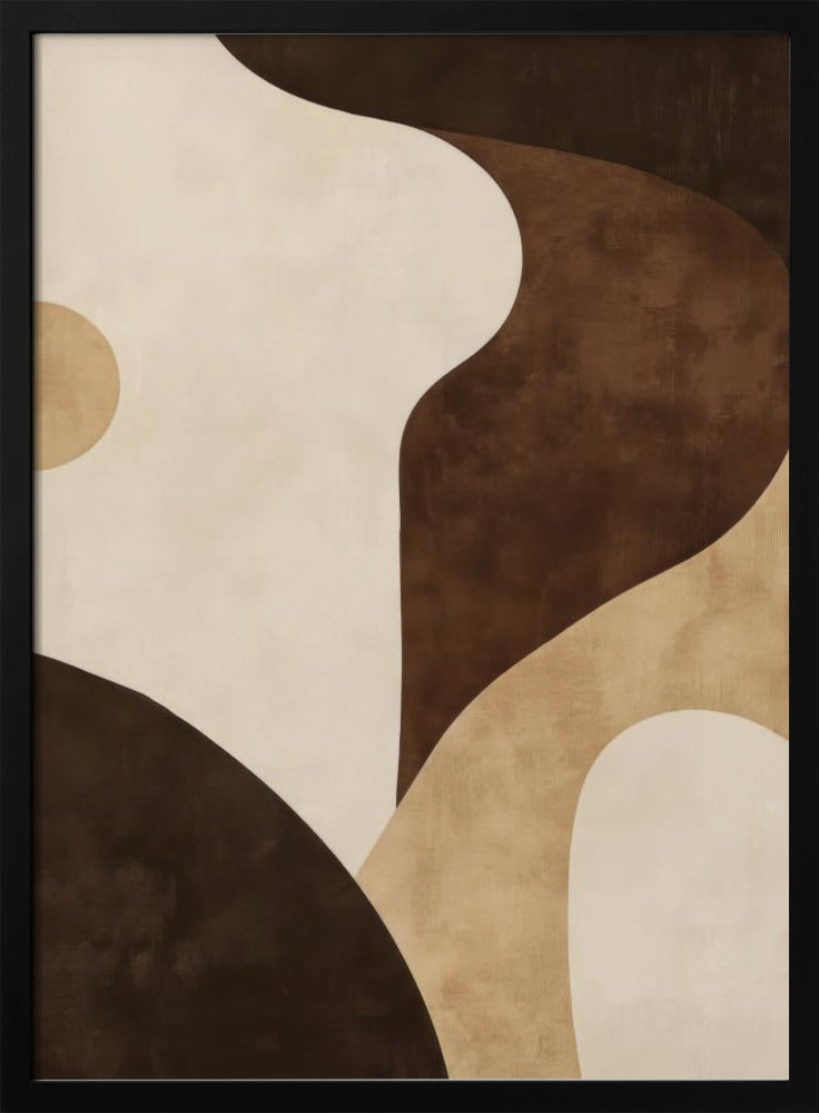 Brown Tones Geometric 2 | Poster
