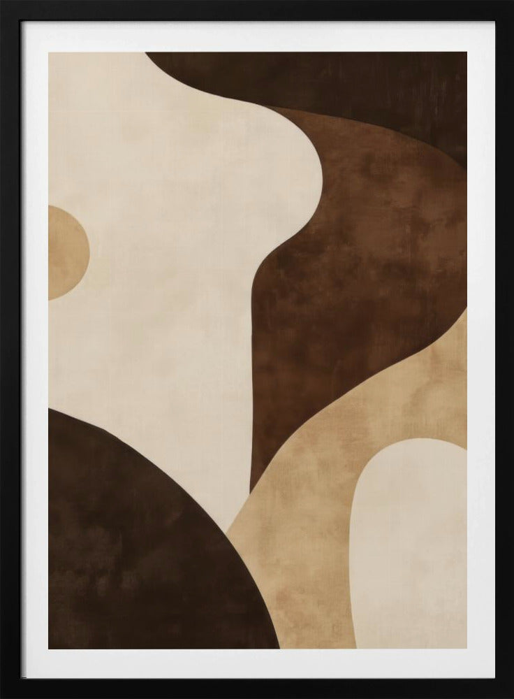 Brown Tones Geometric 2 | Poster