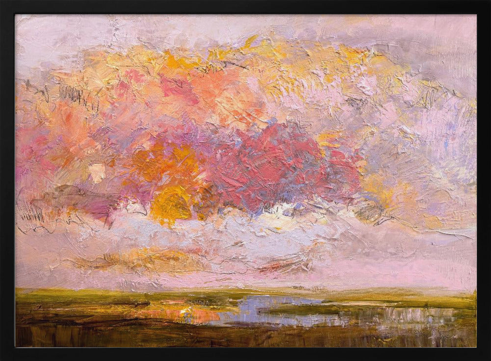 Vibrant Pink Horizon | Poster