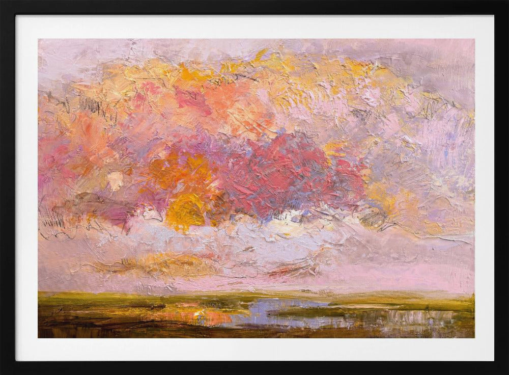 Vibrant Pink Horizon | Poster