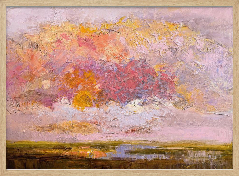 Vibrant Pink Horizon | Poster