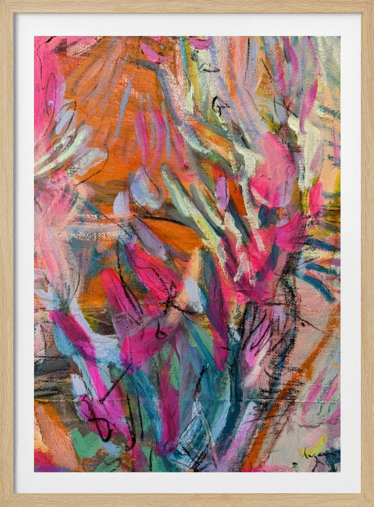 Pink abstract petals | Poster