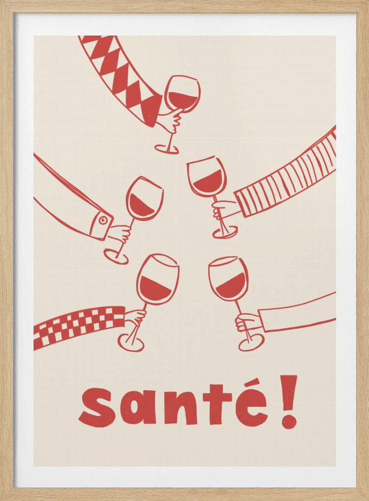 Santé! Wine Party with Friends | Poster
