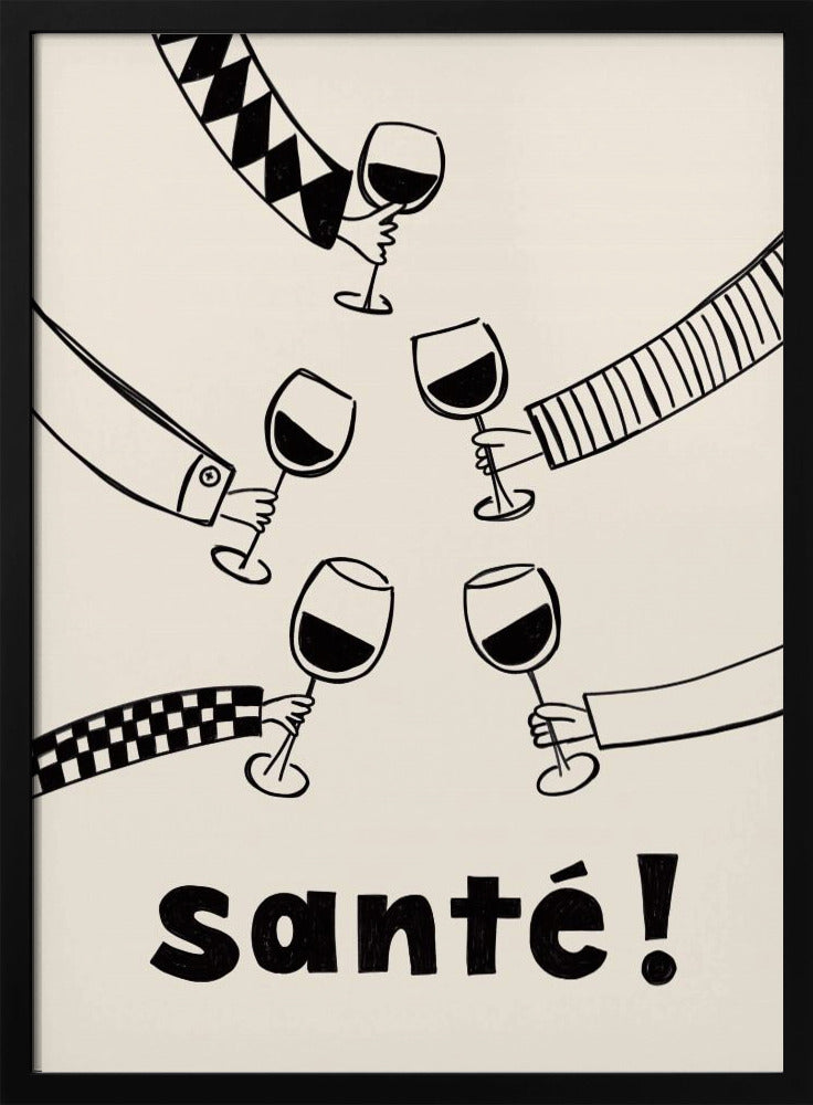 Santé Wine Party with Friends | Poster