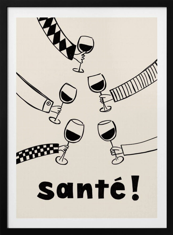 Santé Wine Party with Friends | Poster