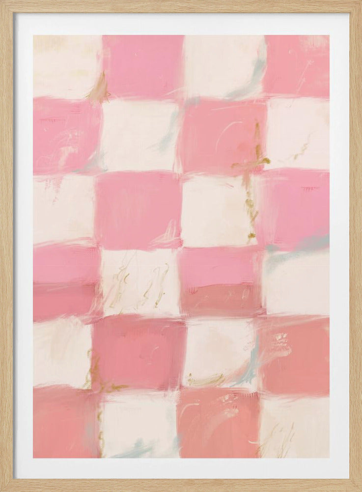 Pastel Checkered Bliss | Poster