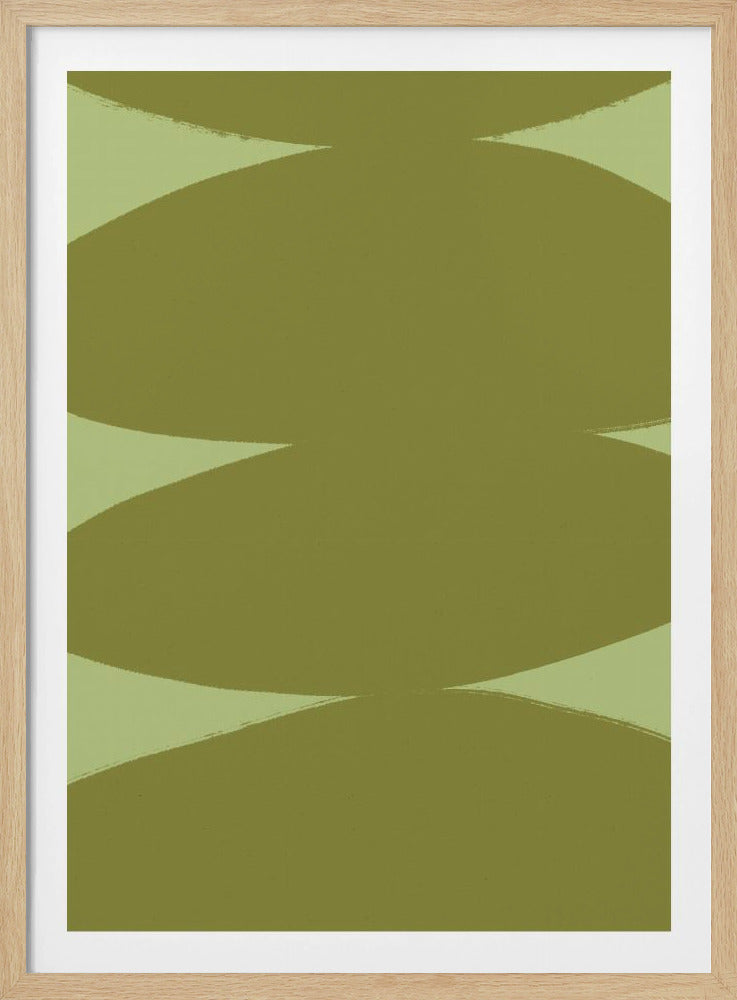 Green Harmony Shapes | Poster
