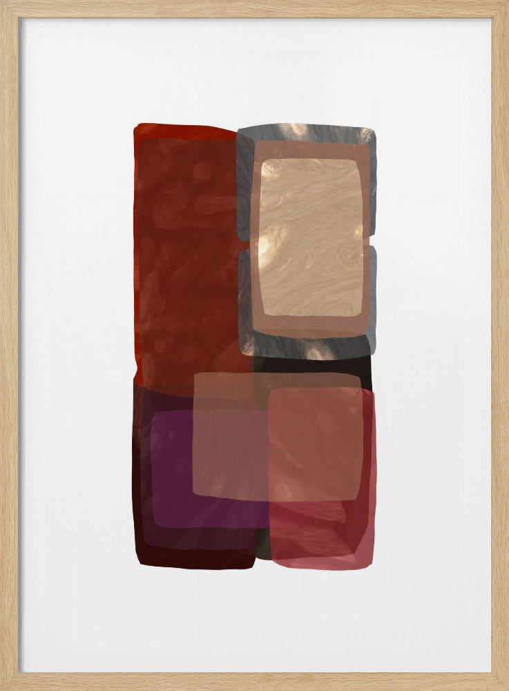 Deep Shades Shapes 1 | Poster