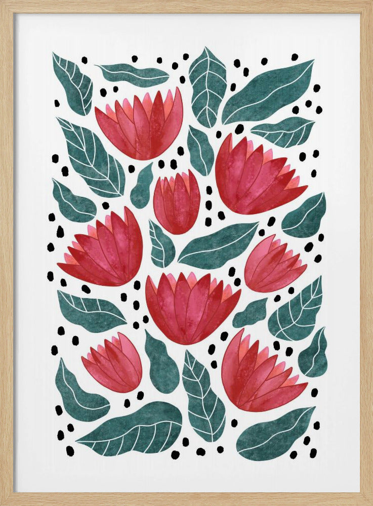 Red flowers II | Poster