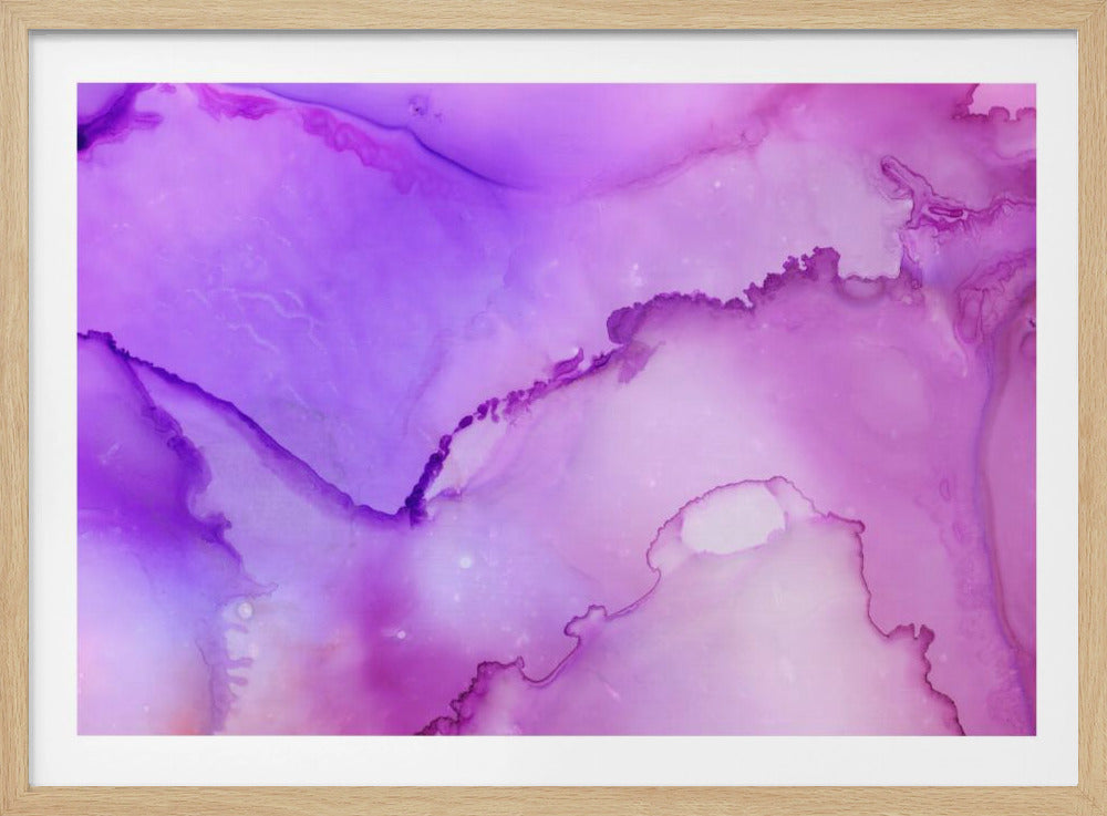 Fluid Abstract Patterns in Purple and Pink Hues | Poster
